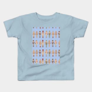 Nutcracker on line, blue Kids T-Shirt